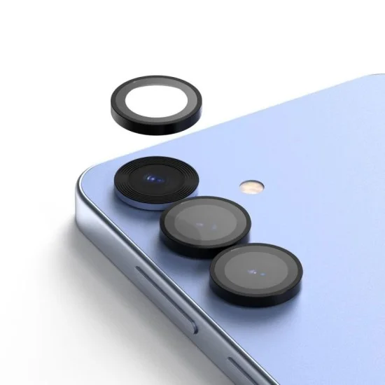 Camera Lens Protector Samsung S25 With Metal Ring Araree - Clear